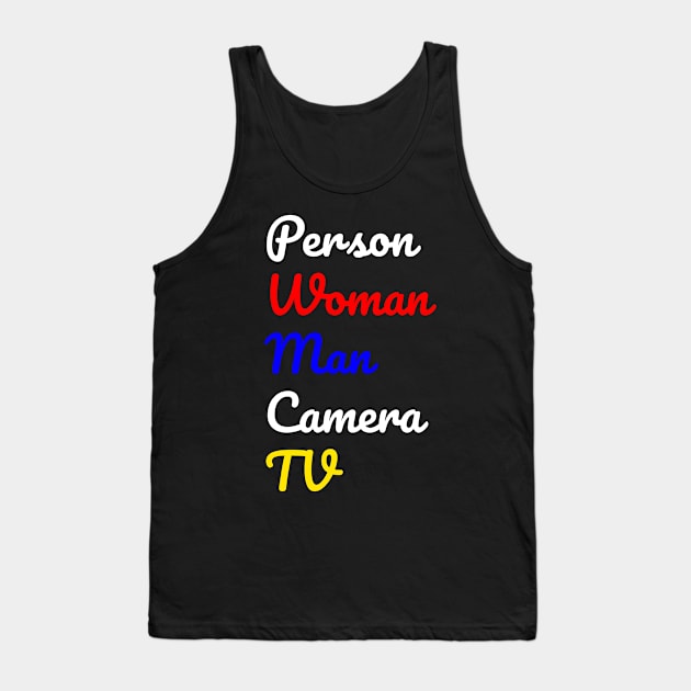 person woman man camera tv Tank Top by Excela Studio